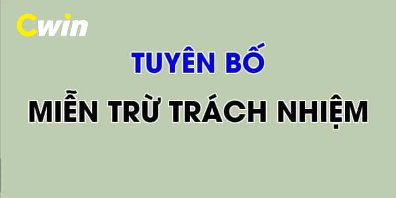 Miễn trừ hoàn toàn trách nhiệm nếu người chơi gian tuổi