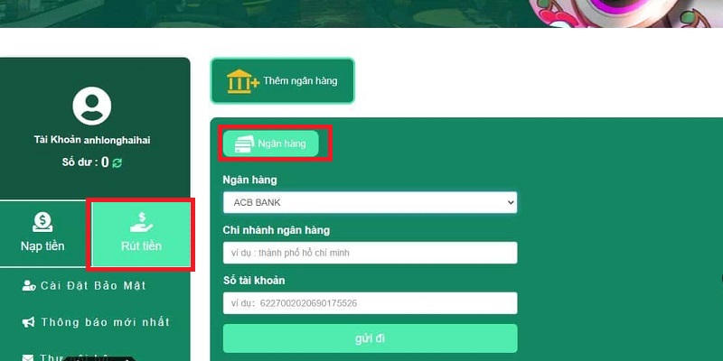 Điền các thông tin cần thiết một cách chính xác và đầy đủ