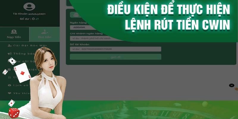 Đáp ứng các điều kiện để tiến hành giao dịch rút tiền an toànĐáp ứng các điều kiện để tiến hành giao dịch rút tiền an toàn