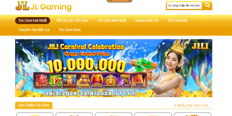 Giao diện sảnh slot nổ hũ jili tại trang chủ CWIN